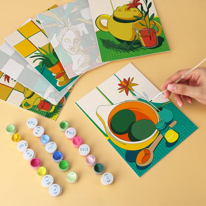 Sunlit Still Life – Set of 6 Mini Paintings - miicreative