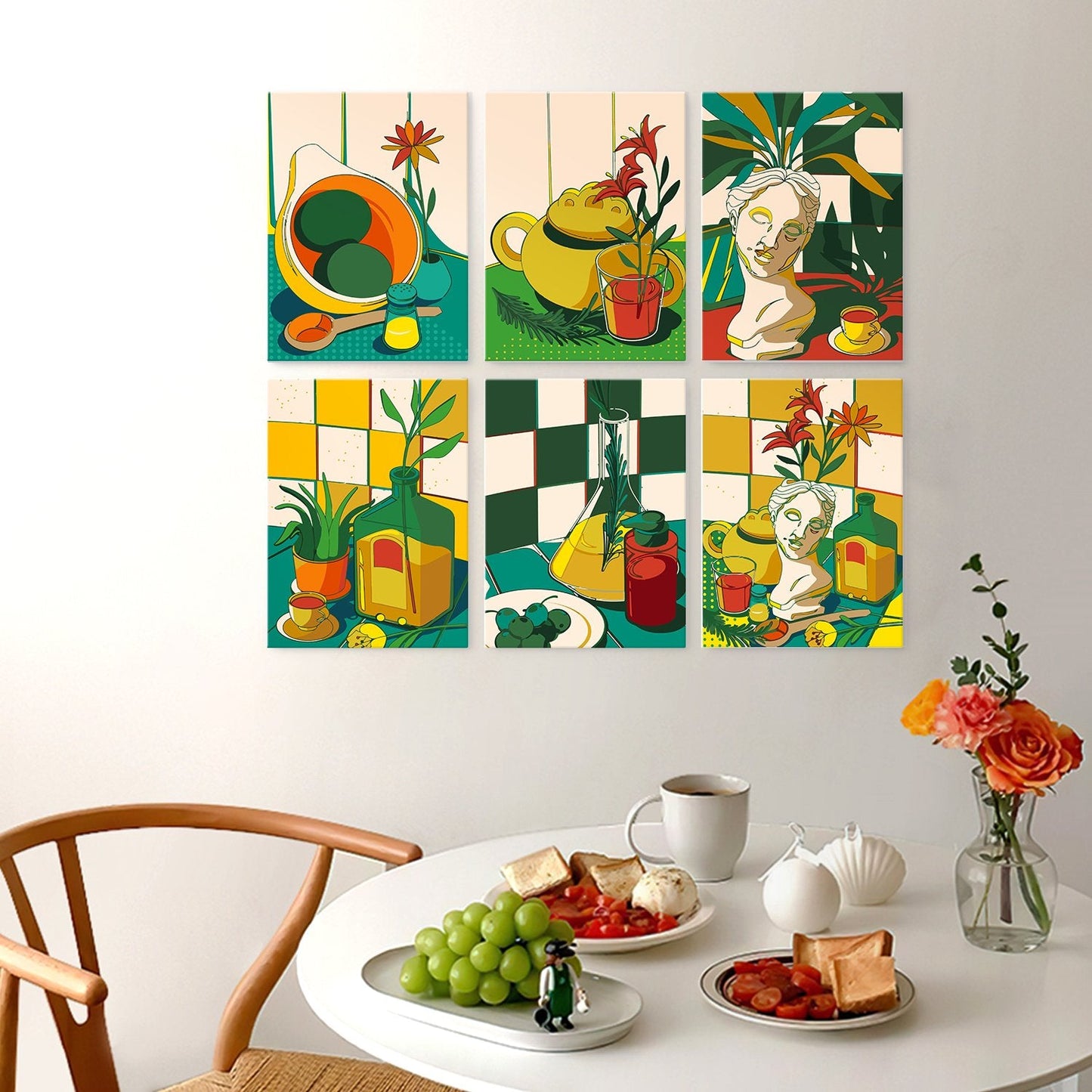 Sunlit Still Life – Set of 6 Mini Paintings - miicreative