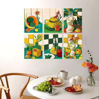 Sunlit Still Life – Set of 6 Mini Paintings - miicreative