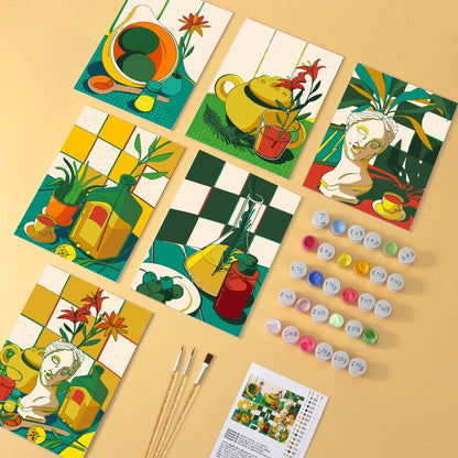 Sunlit Still Life – Set of 6 Mini Paintings - miicreative