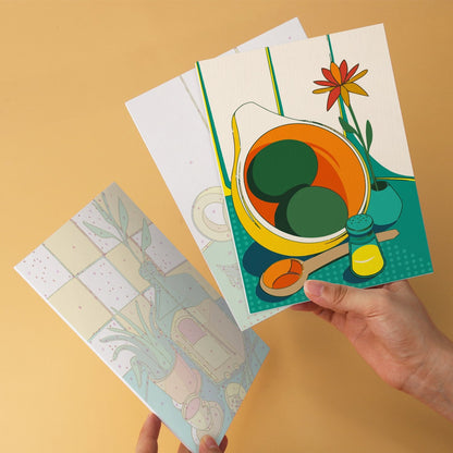 Sunlit Still Life – Set of 6 Mini Paintings - miicreative