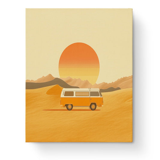 Sunset Adventure Van - Minimalistic - miicreative