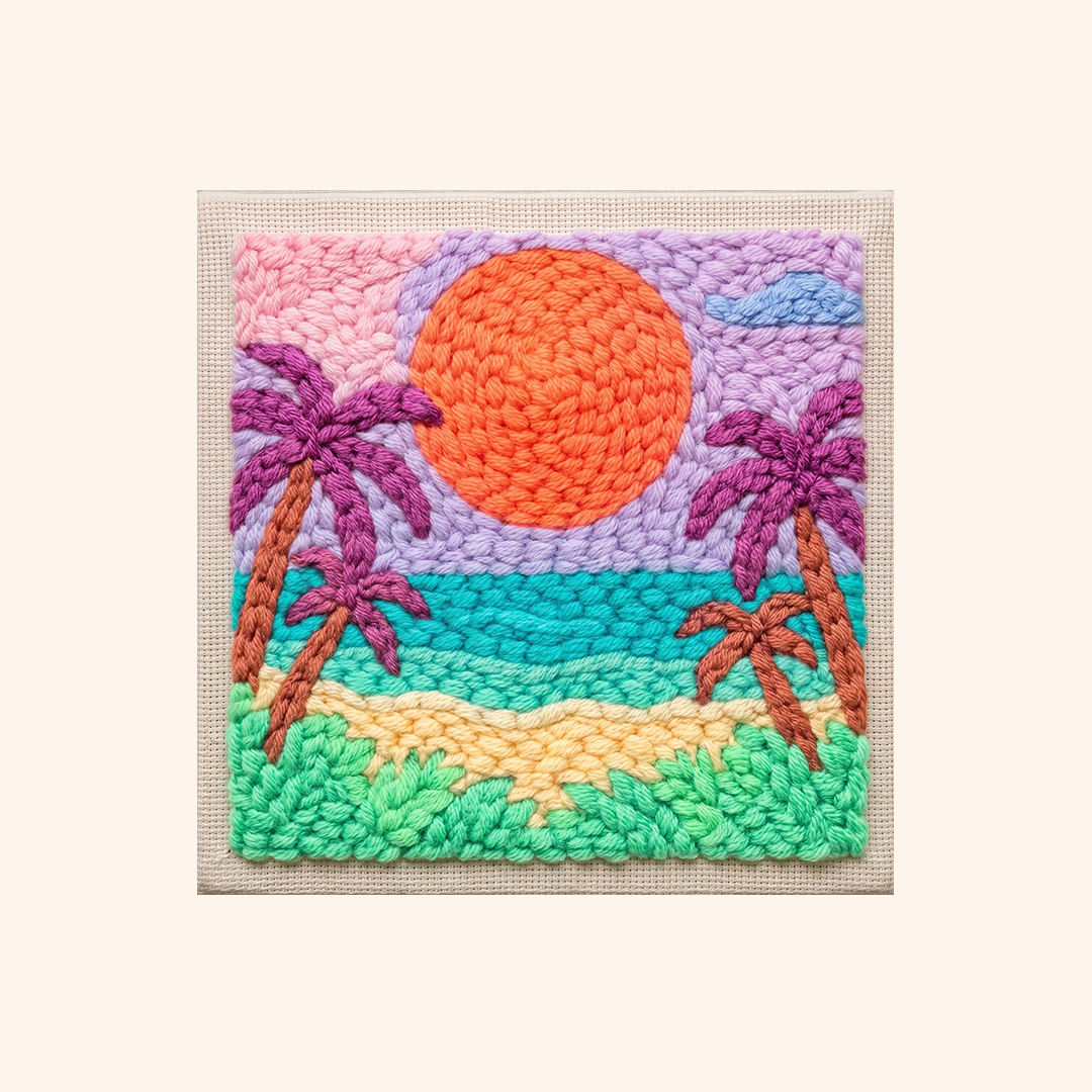 Sunset Palms - Square Edition - miicreative