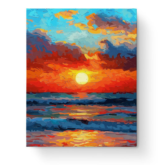 Sunset Serenity - Sea Landscape - miicreative