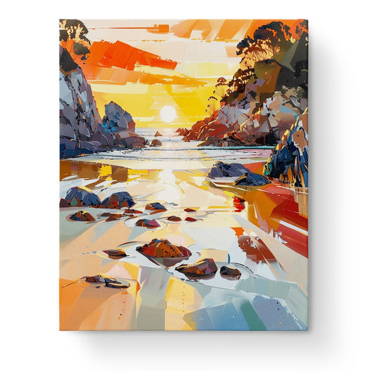 Sunset Serenity - Sea Landscape - miicreative