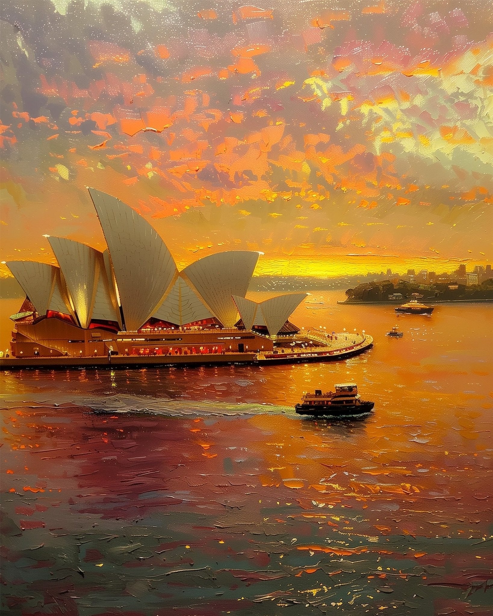 Sydney Opera - miicreative - Paint by Numbers fixed Kit