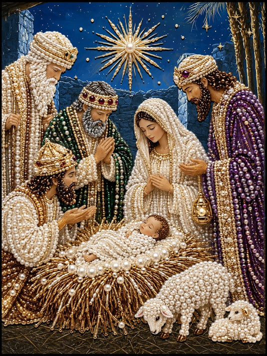 The Pearlescent Star of Bethlehem - Pearl Painting - miicreative
