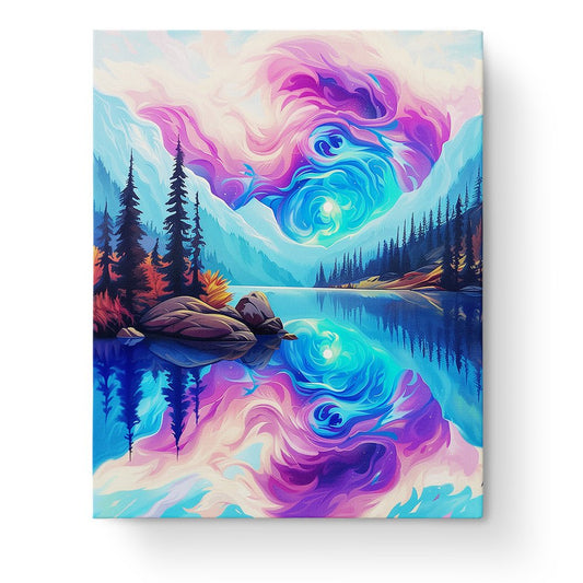 Tranquil Lake Reflection - Meditation - miicreative