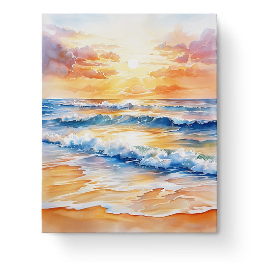 Tranquil Ocean Sunset - Sea Landscape - miicreative