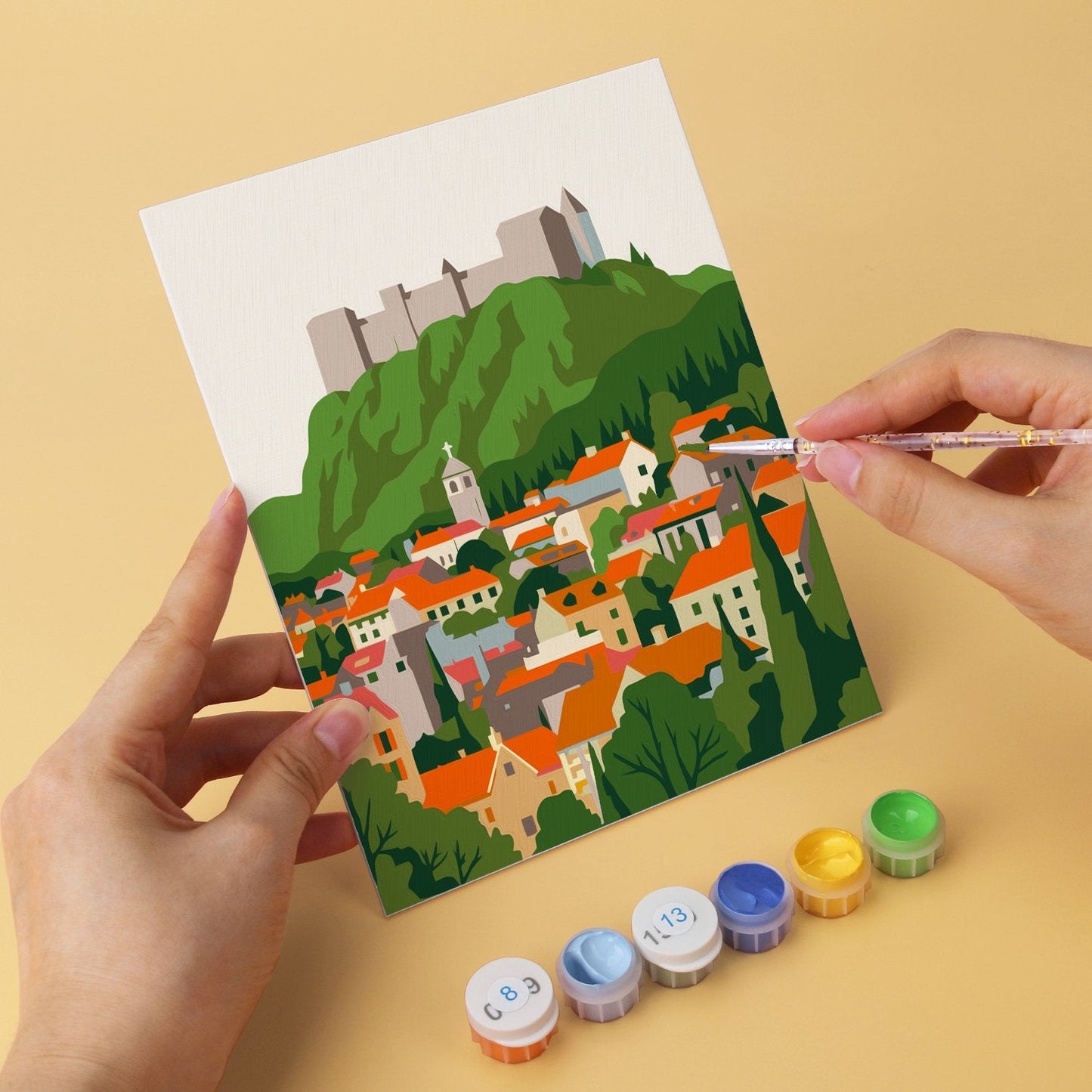 Travel Views – Set of 6 Mini Paintings - miicreative