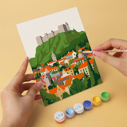 Travel Views – Set of 6 Mini Paintings - miicreative