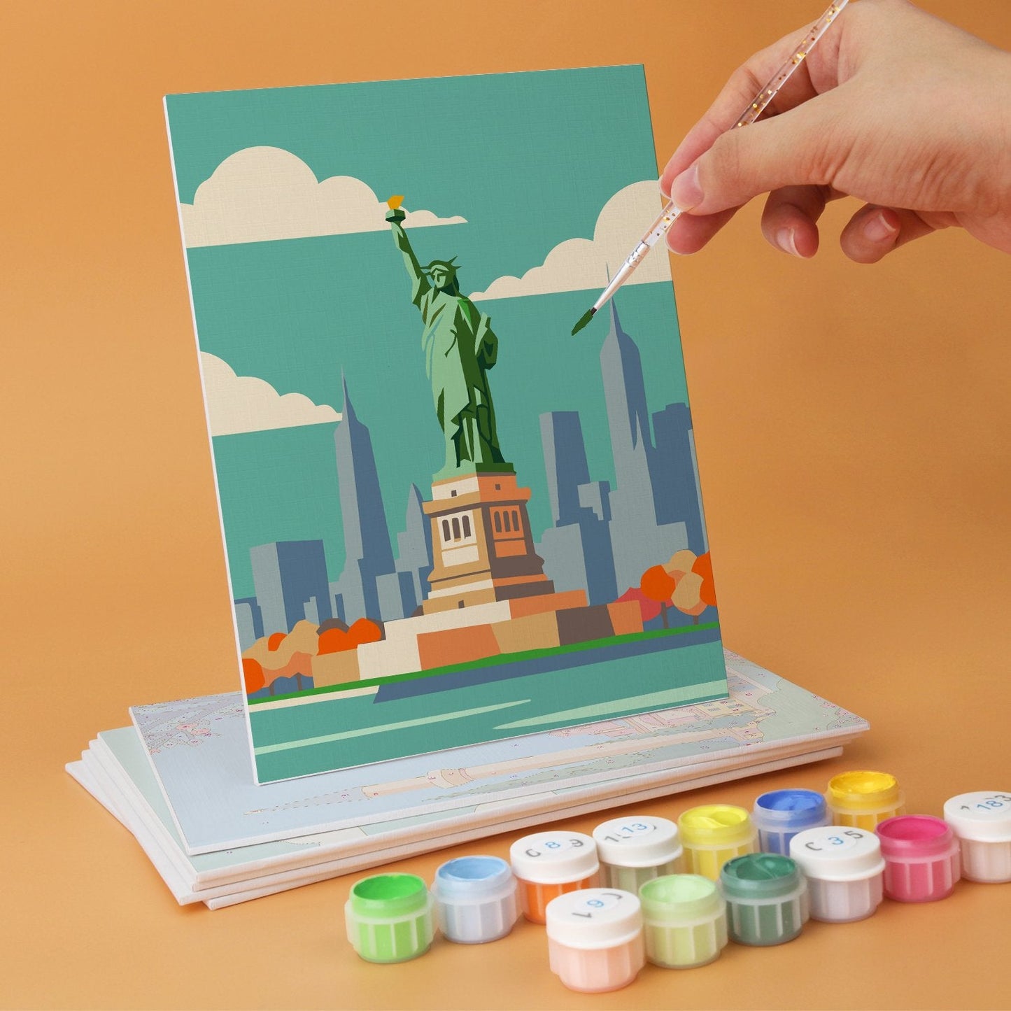 Travel Views – Set of 6 Mini Paintings - miicreative