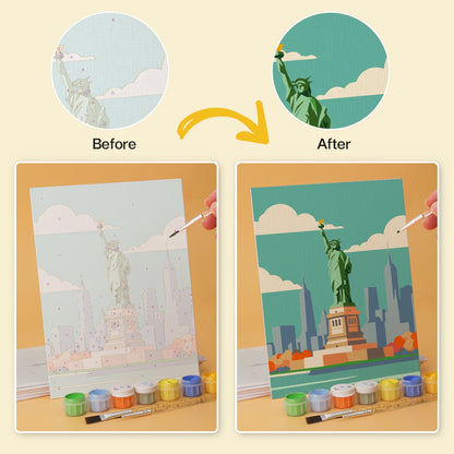 Travel Views – Set of 6 Mini Paintings - miicreative