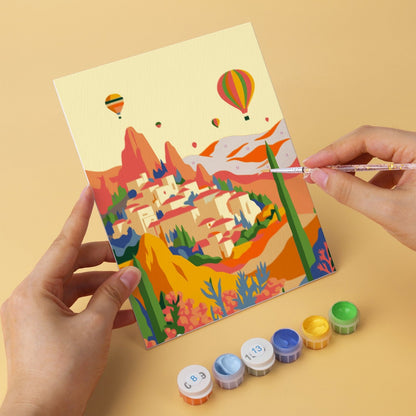 Travel Views – Set of 6 Mini Paintings - miicreative