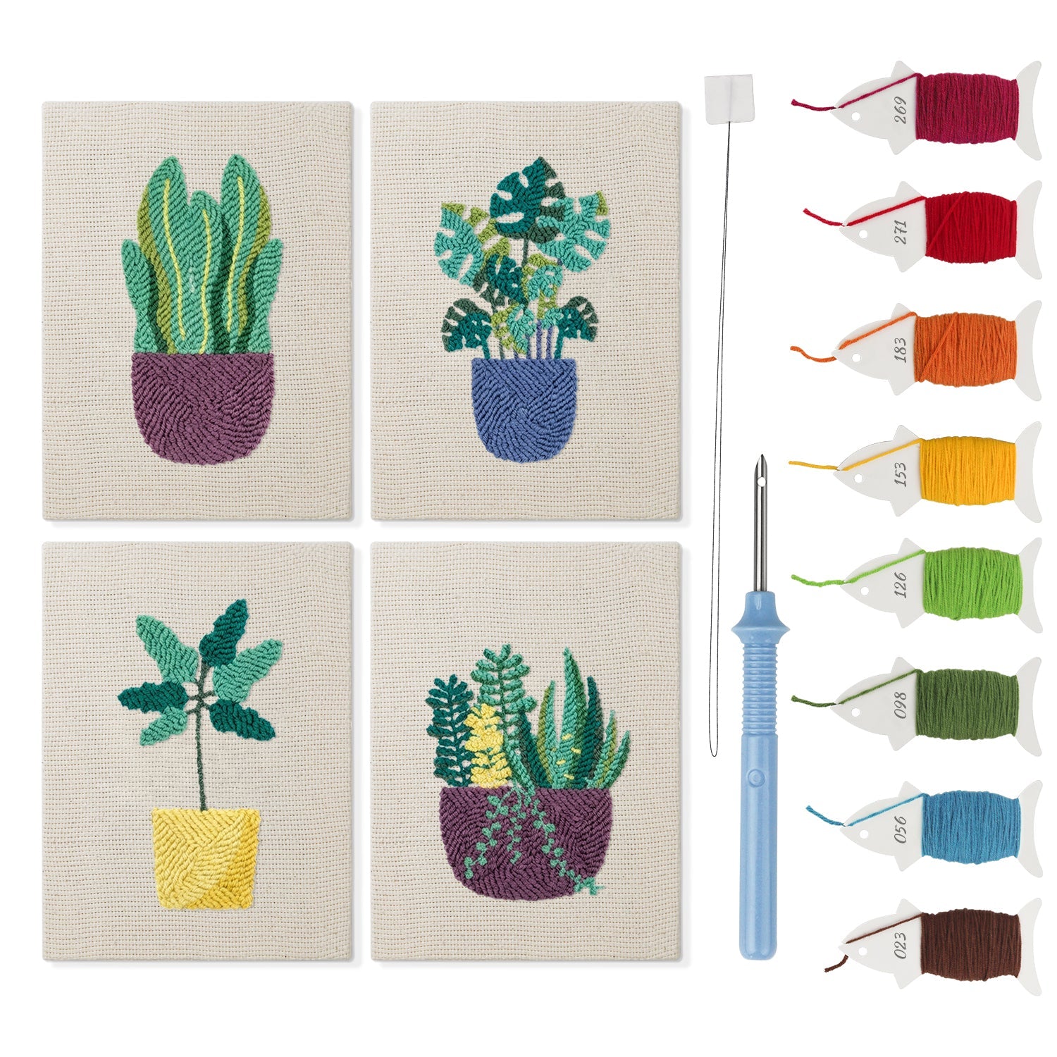 Trendy Foliage - Set of 4 - miicreative