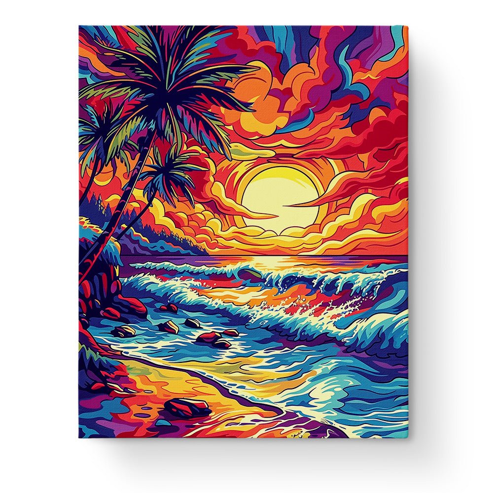 Tropical Sunset Serenity - Sea Landscape - miicreative