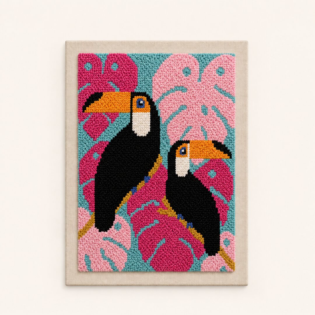Tropical Toucan Duo - Vertical Edition - miicreative