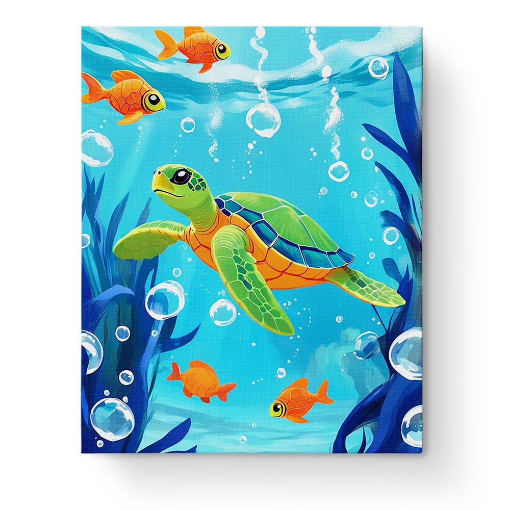 Underwater Turtle Adventure - Kids - miicreative