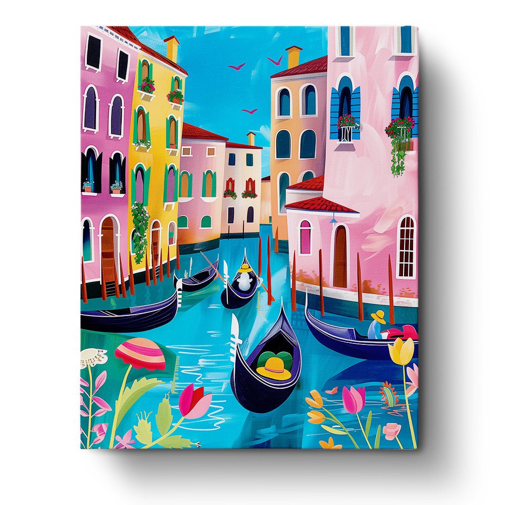 Venetian Canal - Venice - miicreative - Paint by Numbers Fixed Kit - Pre-designed Kit