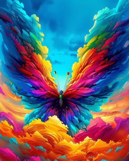Vibrant Butterfly - Meditation - miicreative