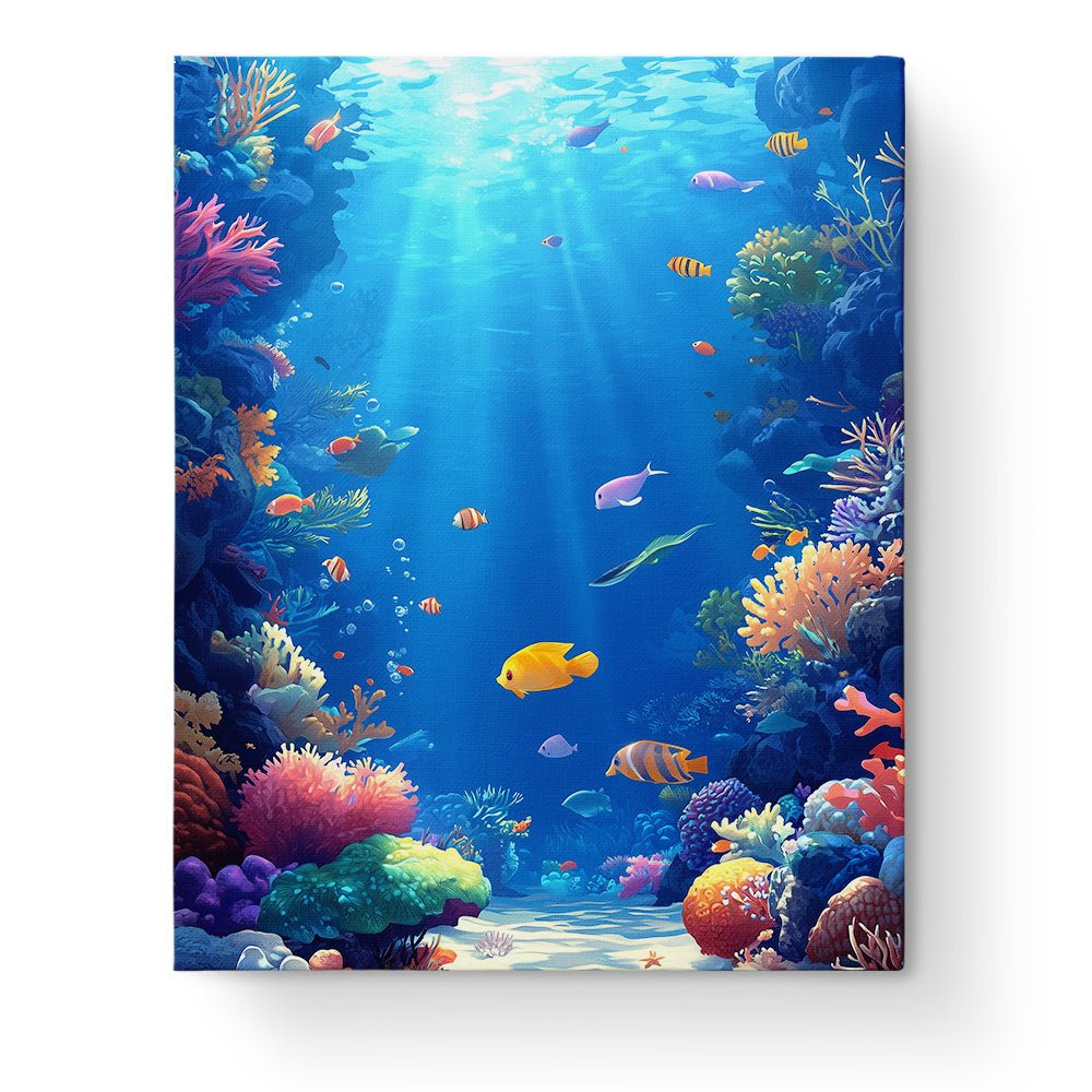 Vibrant Coral Reef - Sea Landscape - miicreative