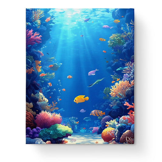 Vibrant Coral Reef - Sea Landscape - miicreative