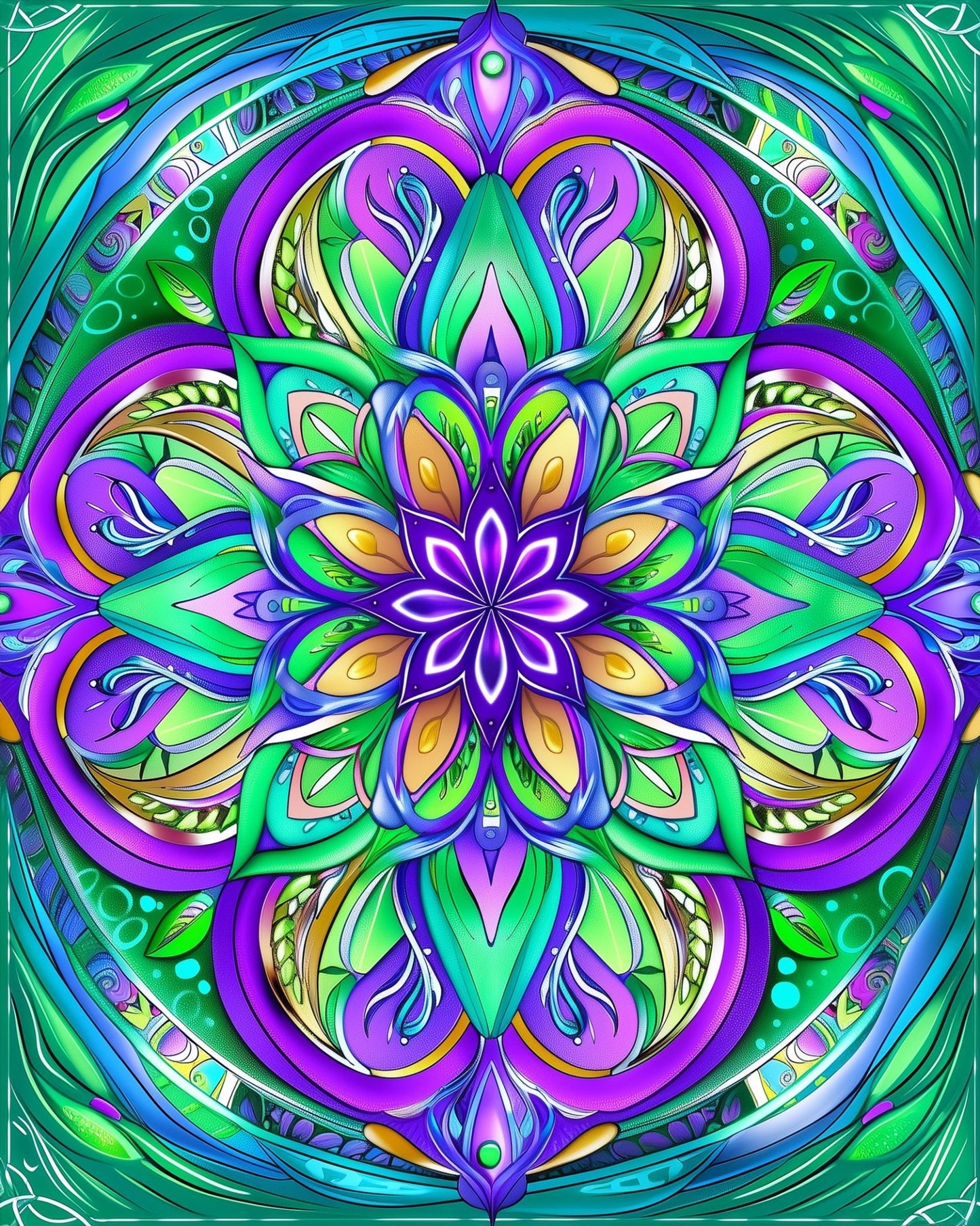 Vibrant Harmony - Mandalas - miicreative