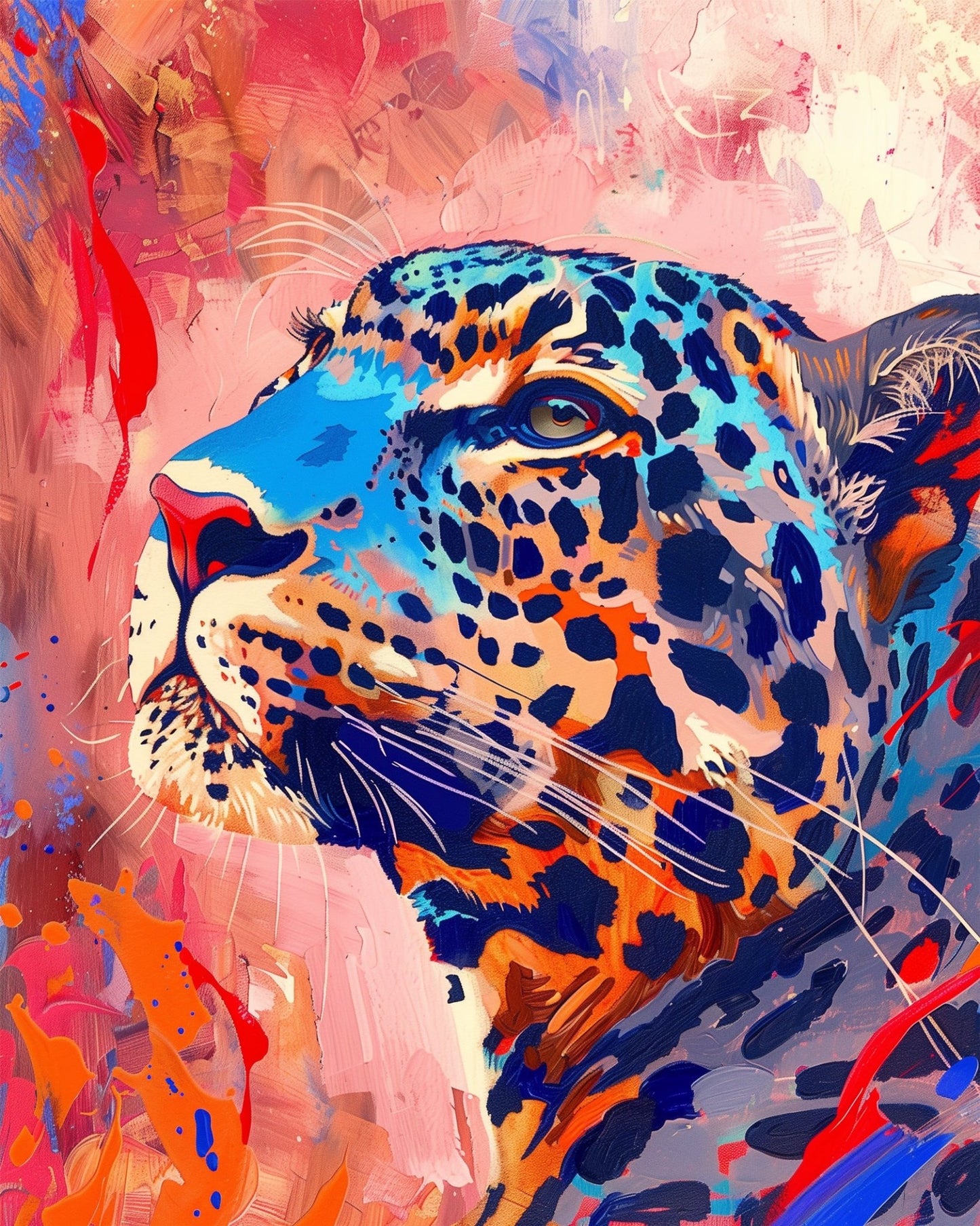 Vibrant Leopard - Abstract Animals - miicreative