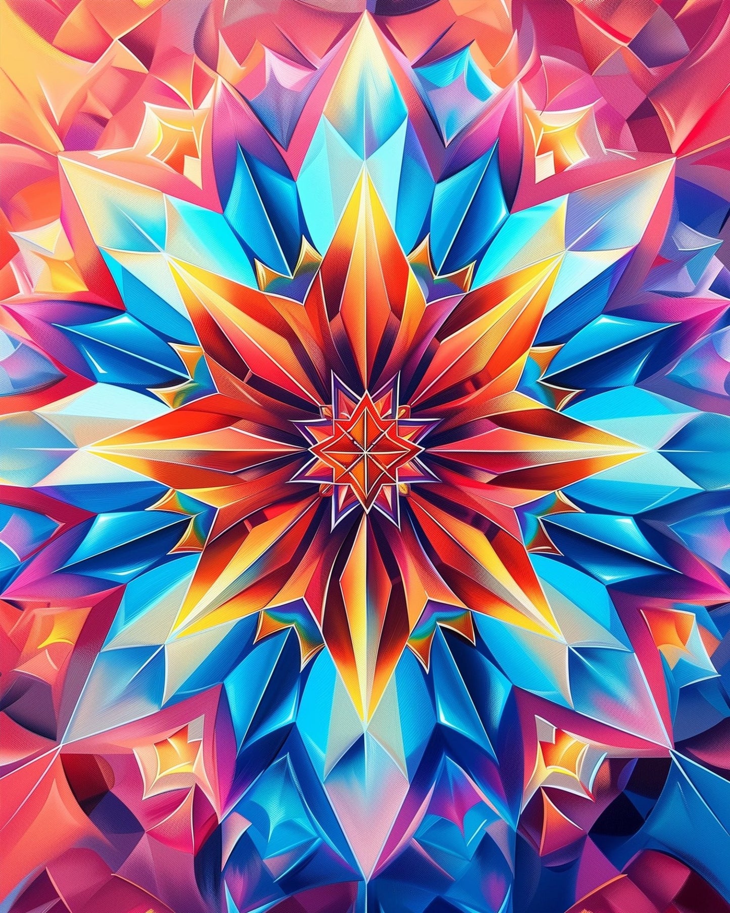 Vibrant Mandala Burst - Meditation - miicreative