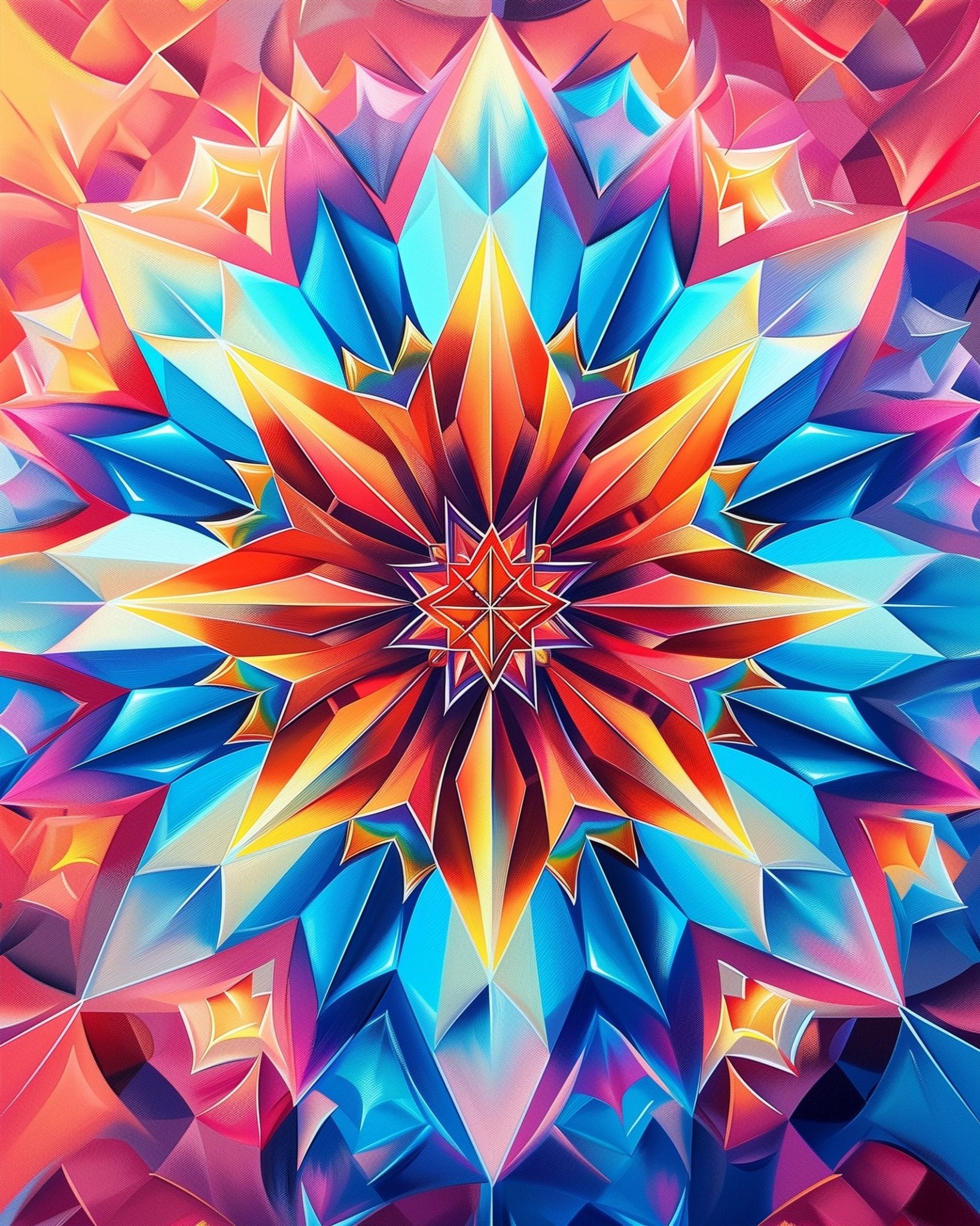 Vibrant Mandala Burst - Meditation - miicreative