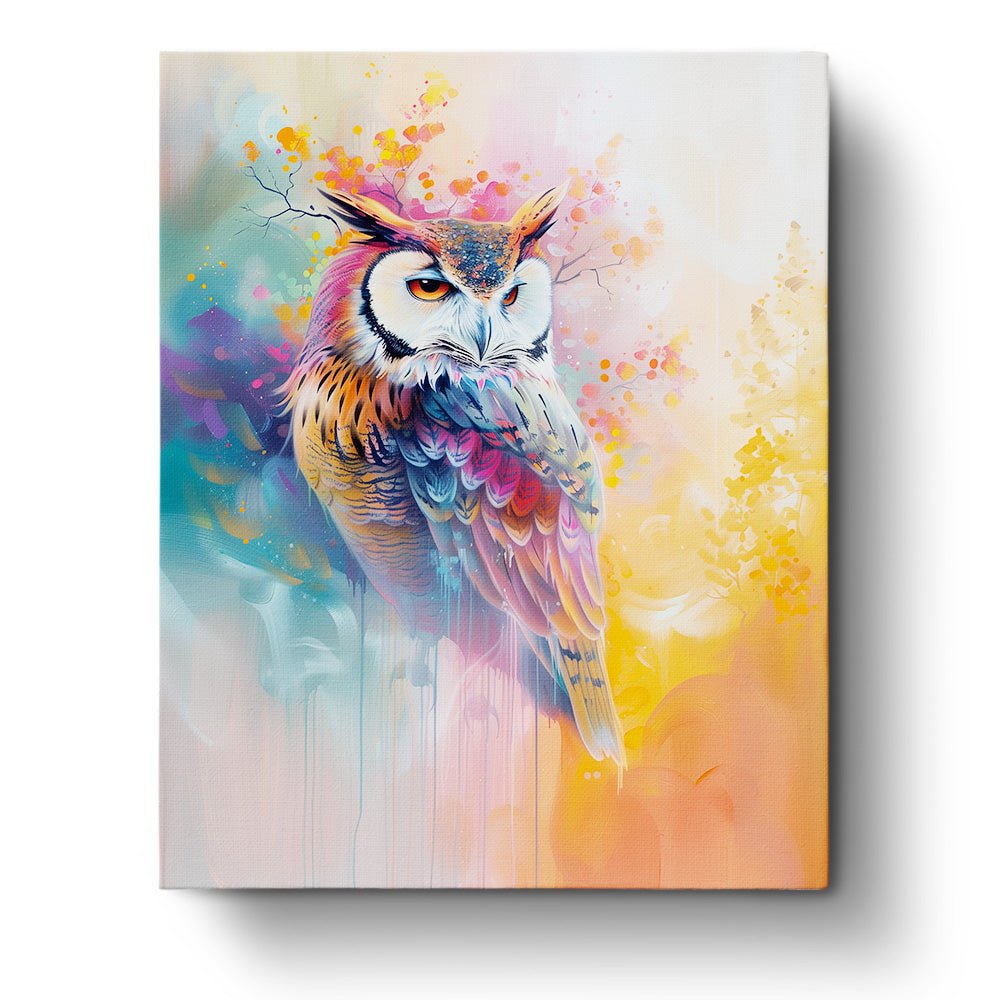 Vibrant Owl - Abstract Animals - miicreative