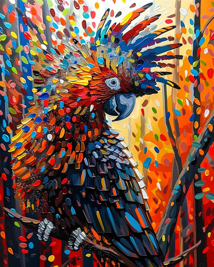 Vibrant Parrot - Abstract Animals - miicreative