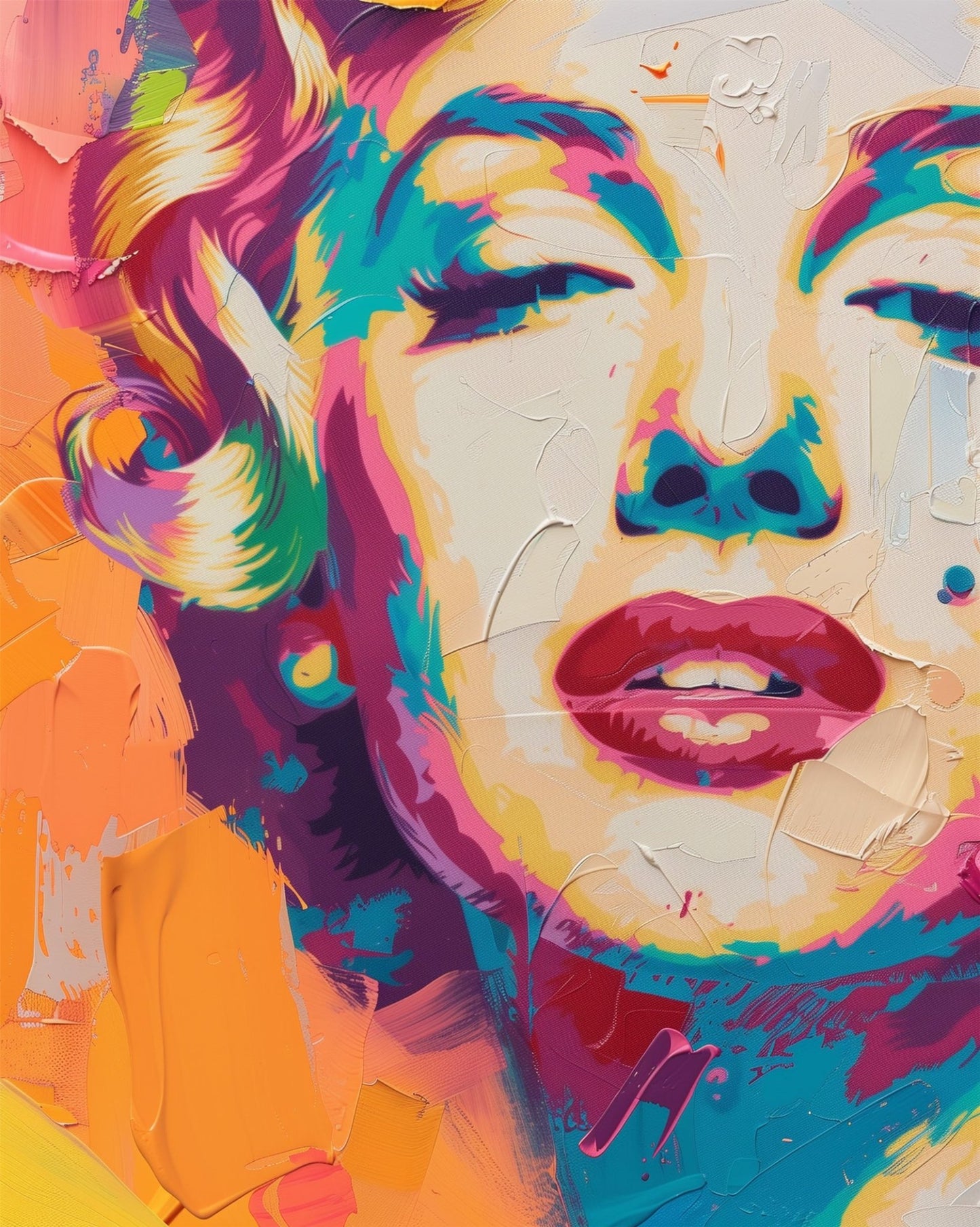 Vibrant Portrait Pop Art - USA - miicreative