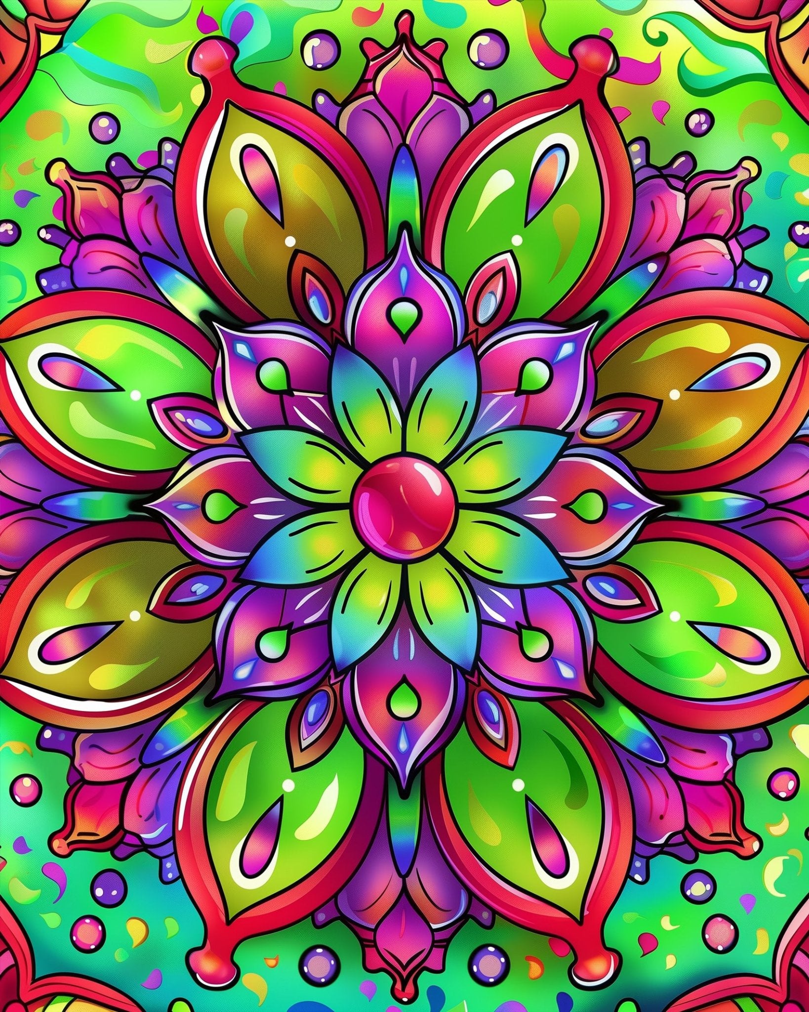 Vibrant Serenity - Mandalas - miicreative