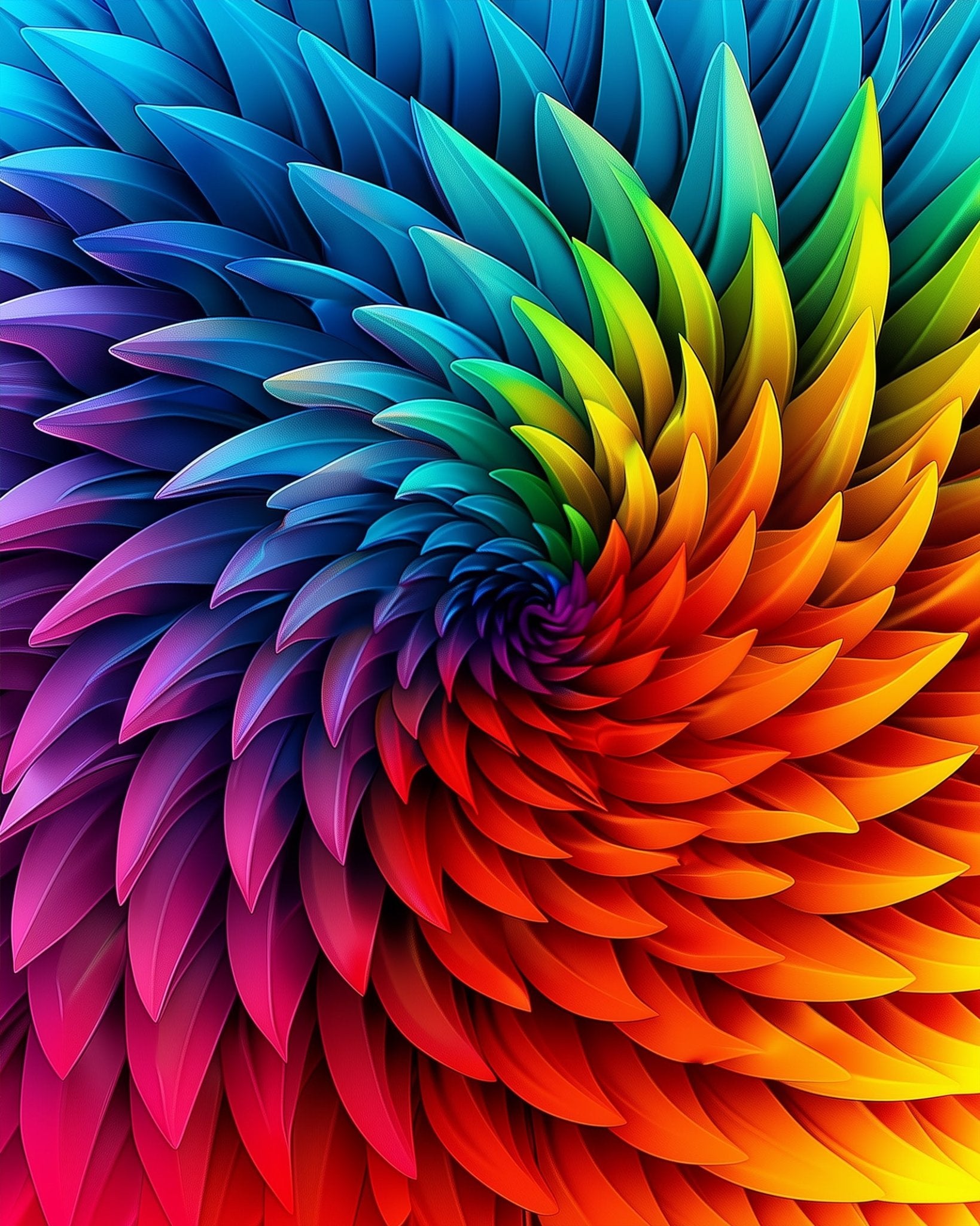 Vibrant Spiral Art - Mandalas - miicreative