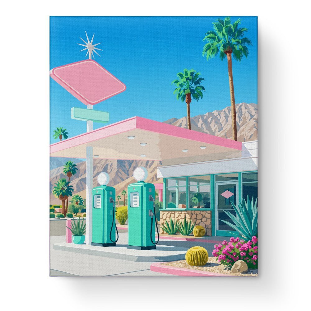 Vintage Desert Oasis - Abstract - miicreative