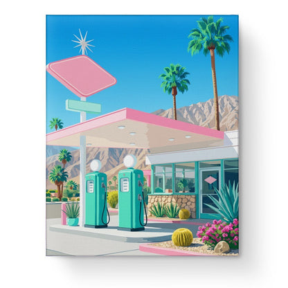 Vintage Desert Oasis - Abstract - miicreative