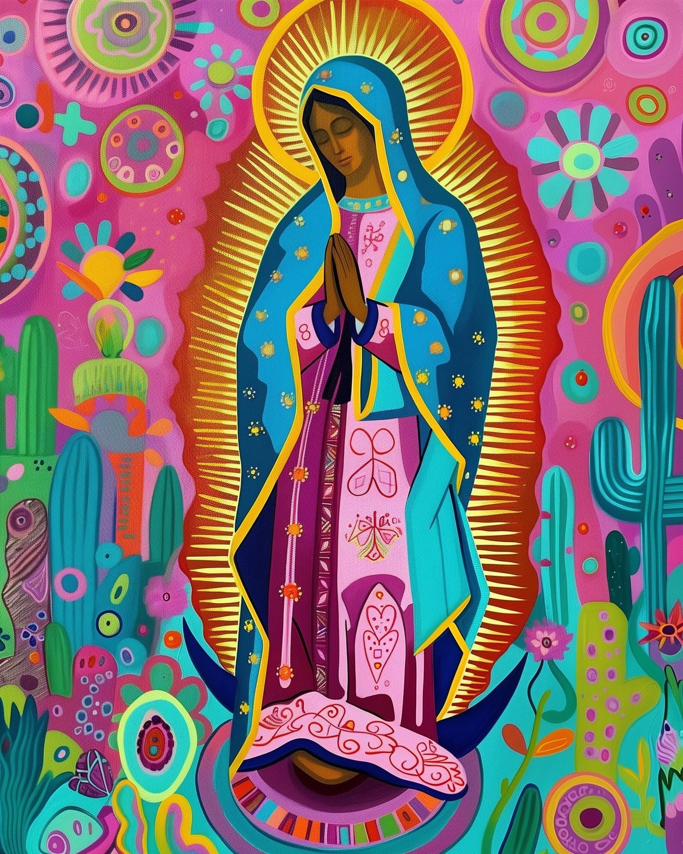 Virgen de Guadalupe - miicreative - Paint by Numbers Fixed Kit - Pre-designed Kit
