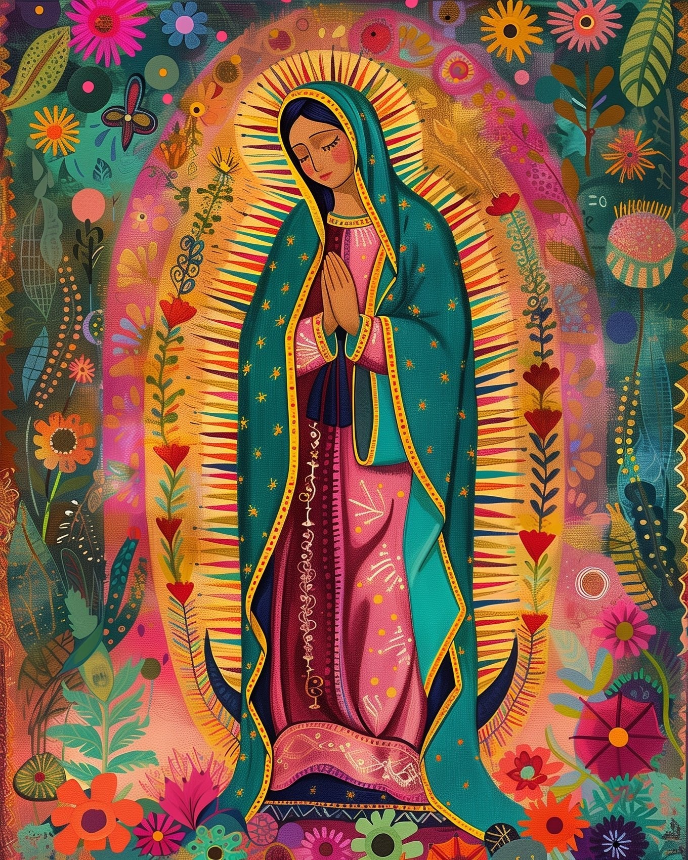 Virgen de Guadalupe - miicreative - Paint by Numbers Fixed Kit - Pre-designed Kit