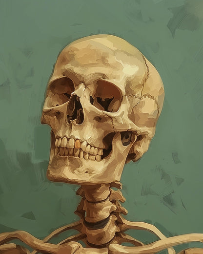 Vivid Skull - Skeleton - miicreative - Paint by Numbers fixed Kit