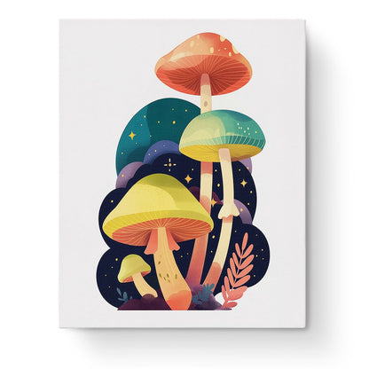 Whimsical Mushroom Forest - Minimalistic - miicreative