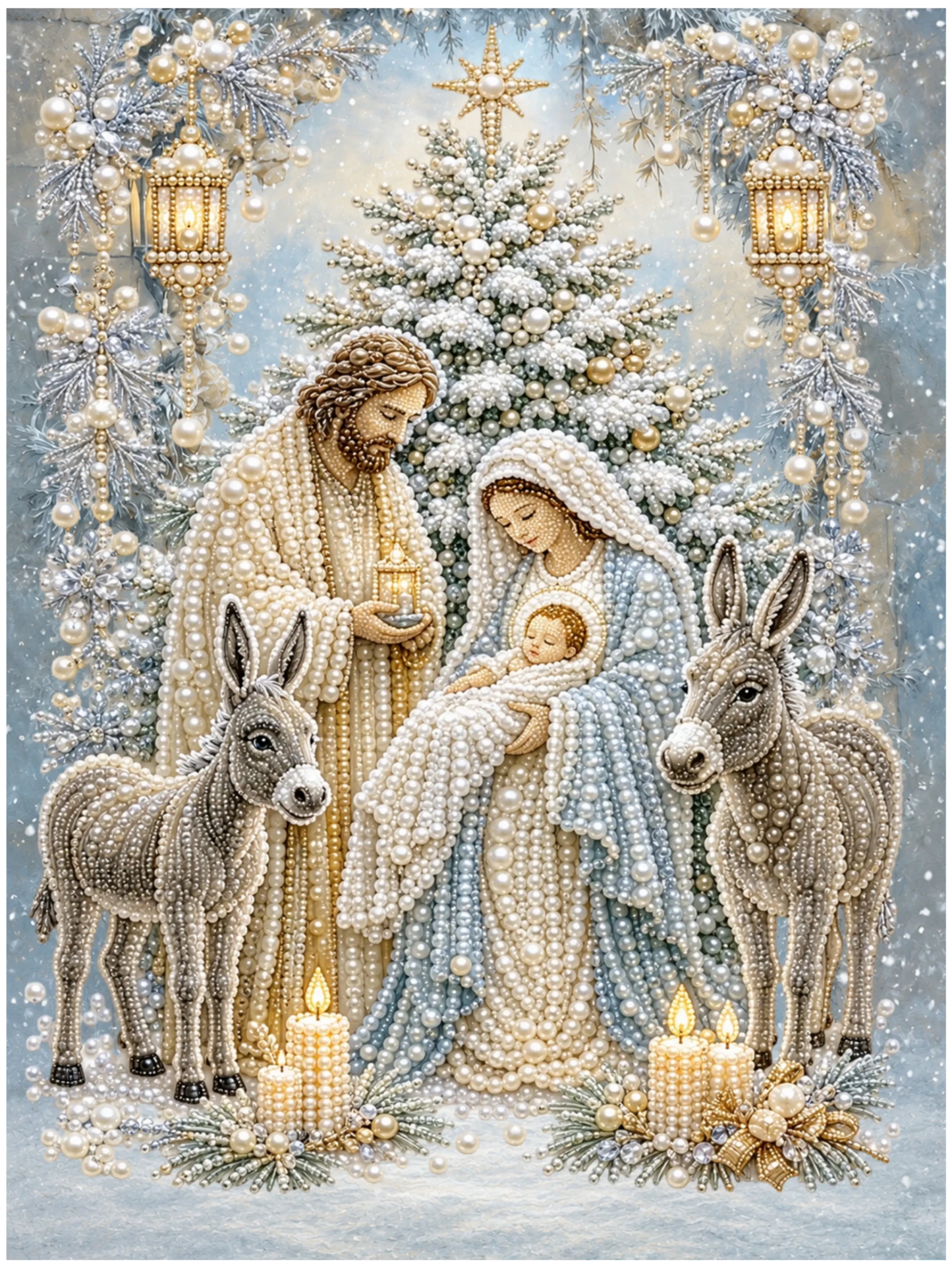 A Winter’s Holy Night – Pearl Painting