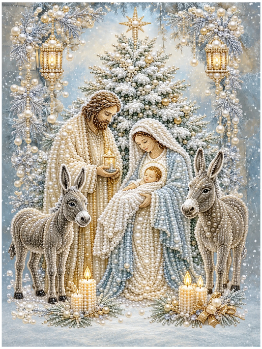 A Winter’s Holy Night – Pearl Painting