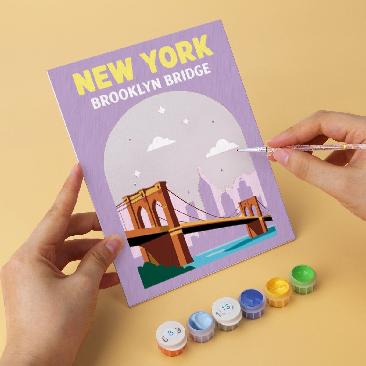 World Landmarks – Set of 6 Mini Paintings - miicreative