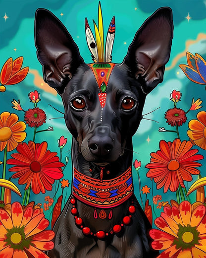 Xoloitzcuintli Dog - miicreative - Paint by Numbers Fixed Kit - Pre-designed Kit