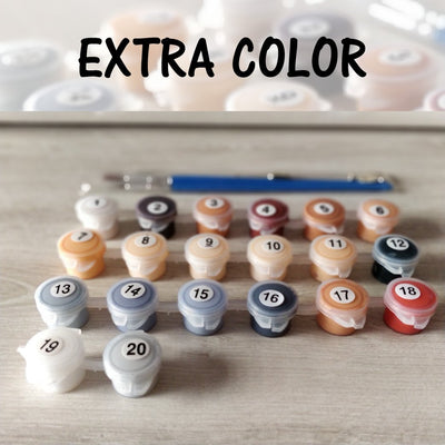 Extra Color Set - BestPaintByNumbers - Paint by Numbers Custom Kit